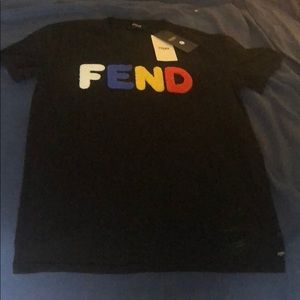 Fendi color letter shirt Clearance